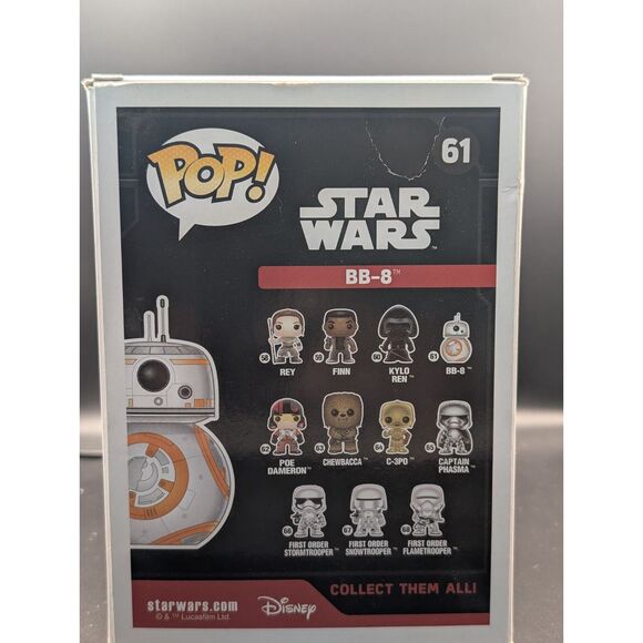 Funko Pop! Star Wars BB-8 #61 – Vinyl Bobble-Head – Original Box - Picture 3 of 4